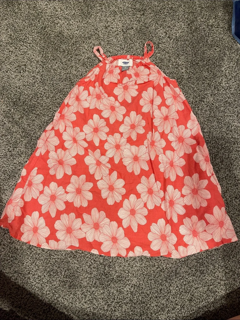 Old Navy Coral Pink Floral Sundress for Kids